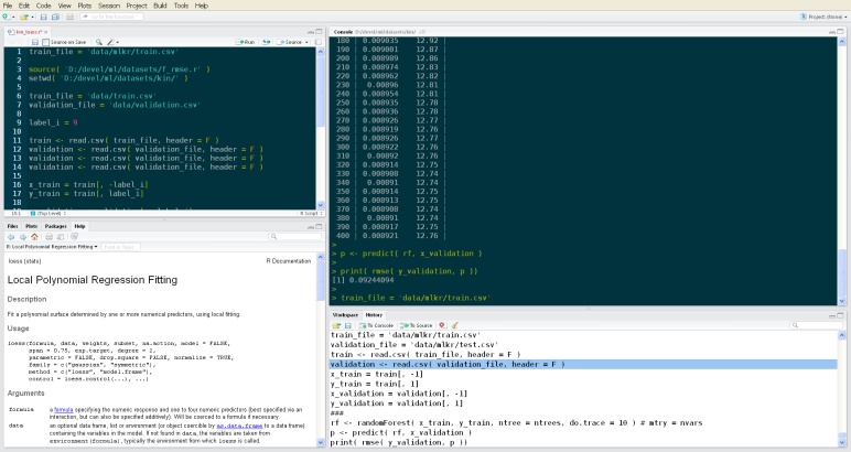 RStudio screenshot