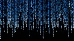 matrix-style 01 blue